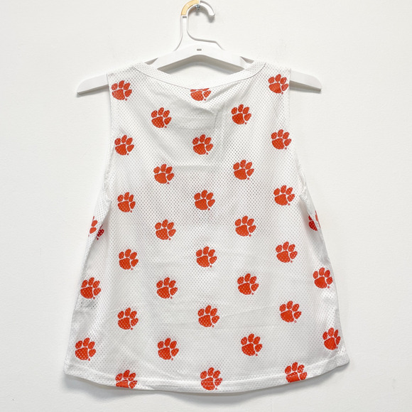 Rivalry Threads NWT Women's S White Pinnie Clemson University Sleeveless Tank - Picture 6 of 6